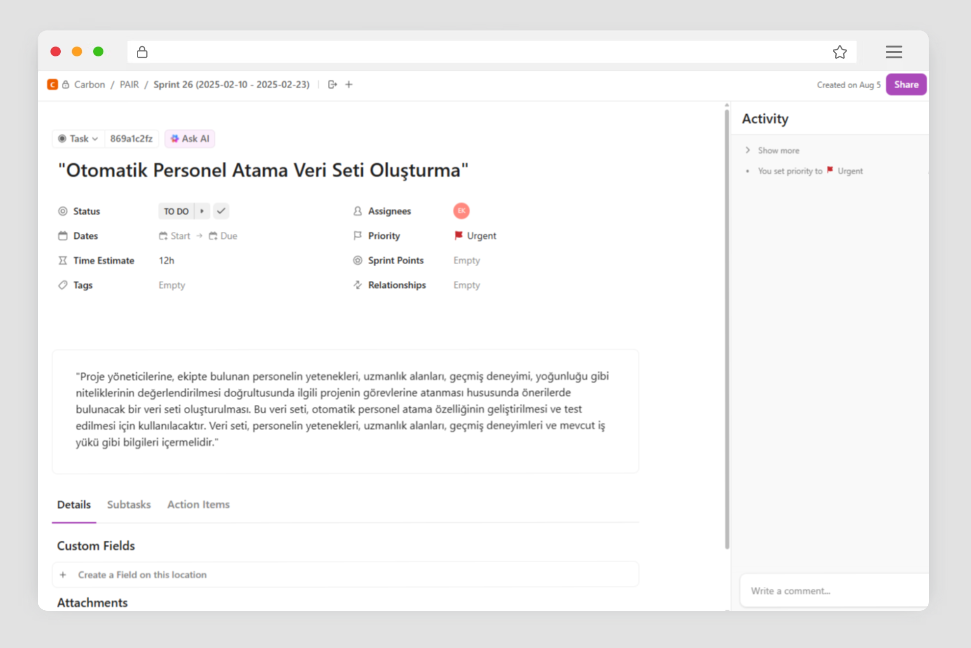 Project Management Integration